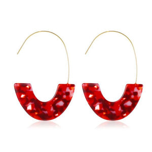 Wire Drop Dangle Earrings (Available in Multiple Colors)
