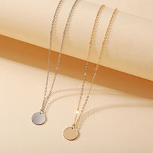 Load image into Gallery viewer, Round Pendant Chain Necklace (Available in Multiple Colors)
