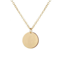 Load image into Gallery viewer, Round Pendant Chain Necklace (Available in Multiple Colors)
