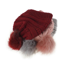 Load image into Gallery viewer, Knitted Pom-Pom Beanies (Available in Multiple Colors)
