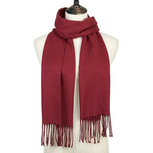 Load image into Gallery viewer, Long Wrap Tassel Scarf (Available in Multiple Colors)
