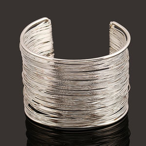 Wire Cuff Bangle Bracelet (Available in Multiple Colors)
