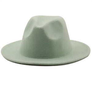 Wide Brim Solid Color Fedoras (Available in Multiple Colors)