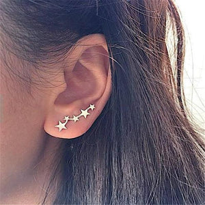 5 Star Stud Earrings (Available in Multiple Colors)