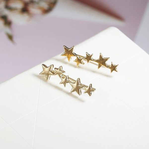 5 Star Stud Earrings (Available in Multiple Colors)