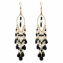 Load image into Gallery viewer, Boho Bead Tassel Earrings (Available in Multiple Colors)
