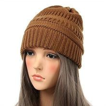 Load image into Gallery viewer, Knitted Ribbed Beanie Hats (Available in Multiple Colors)
