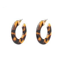 Load image into Gallery viewer, C-Shaped Hoop Earrings (Available in Multiple Colors)
