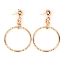 Load image into Gallery viewer, Circle Chain Earrings
