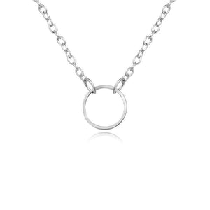 Circle Chain Necklace (Available in multiple colors)