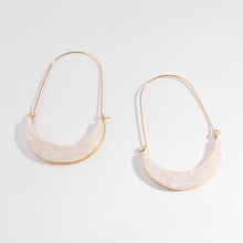 Load image into Gallery viewer, Crescent Wire Drop Dangle Earrings (Available in Multiple Colors)
