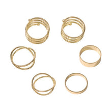 Load image into Gallery viewer, Cross Spiral Pattern Ring Set (Available in Multiple Colors)
