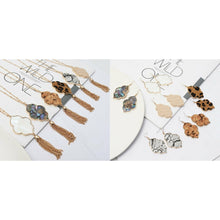 Load image into Gallery viewer, Acrylic Curved Oval Drop Earrings and Necklaces
