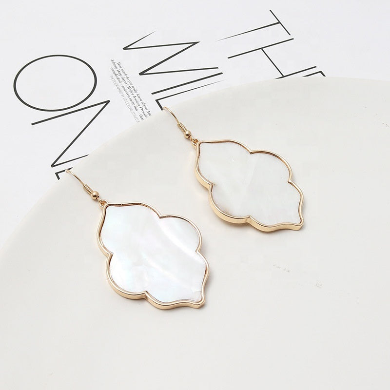Acrylic Curved Oval Drop Earrings and Necklaces