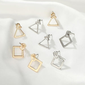 Diamond Shaped Cut-Out Earrings (Available in Multiple Colors)