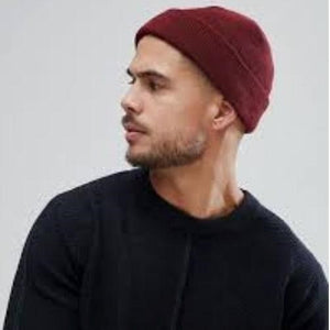 Knitted Ribbed Fisherman Beanie (Available in Multiple Colors)
