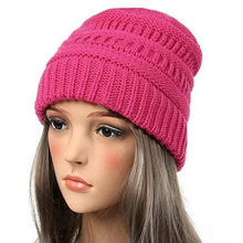 Load image into Gallery viewer, Knitted Ribbed Beanie Hats (Available in Multiple Colors)

