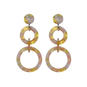 Geometric Circle Earrings (Available in Multiple Colors)