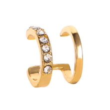 Load image into Gallery viewer, Geometric Shaped Rhinestone Earring Cuff (Available in Multiple Colors)
