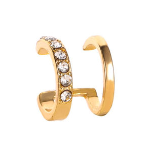 Geometric Shaped Rhinestone Earring Cuff (Available in Multiple Colors)
