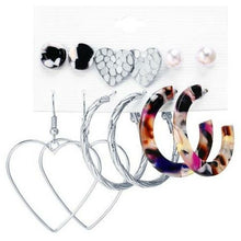 Load image into Gallery viewer, Heart/Hoop and Stud Earring Set
