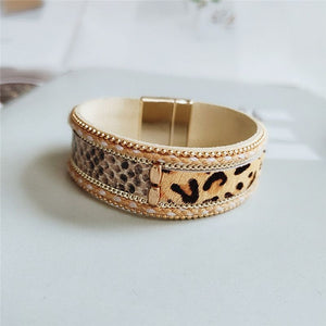 Leopard/Snake Skin Cuff Bracelet