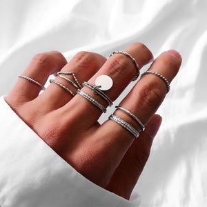Medallion Ring Set (Available in Multiple Colors)