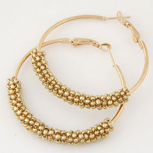 Load image into Gallery viewer, Beaded Hoop Earrings (Available in Multiple Colors)
