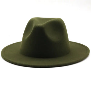 Wide Brim Solid Color Fedoras (Available in Multiple Colors)