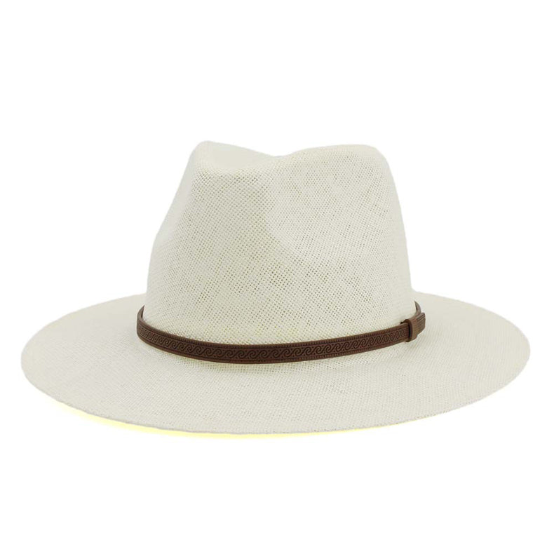 Wide Brim Straw Fedora Hat w/ Belt (Available in Multiple Colors)