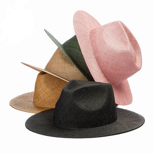 Panama Straw Fedora Hat (Available in Multiple Colors)