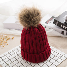 Load image into Gallery viewer, Knitted Removable Pom-Pom Beanies (Available in Multiple Colors)
